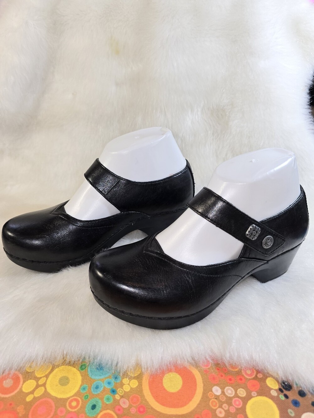 Dansko Tandy Black Mary Janes Women's Comfort Dress Shoe